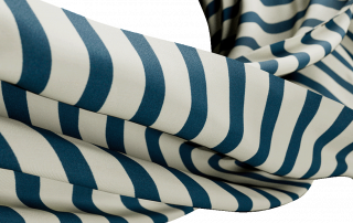 Textura Striped Blue and White Fabric Render